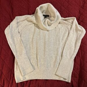 Banana Republic Cream Turtleneck Sweater